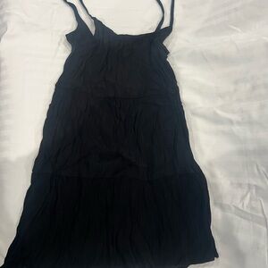 H&M Black Textured Dress